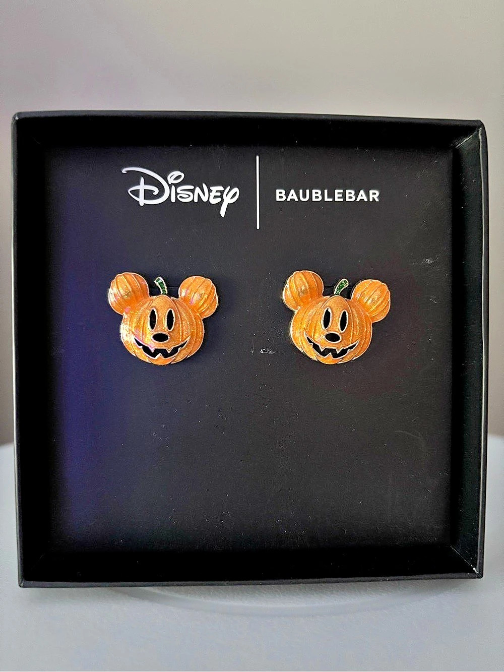 Disney BaubleBar Mickey Pumpkin Stud Earrings